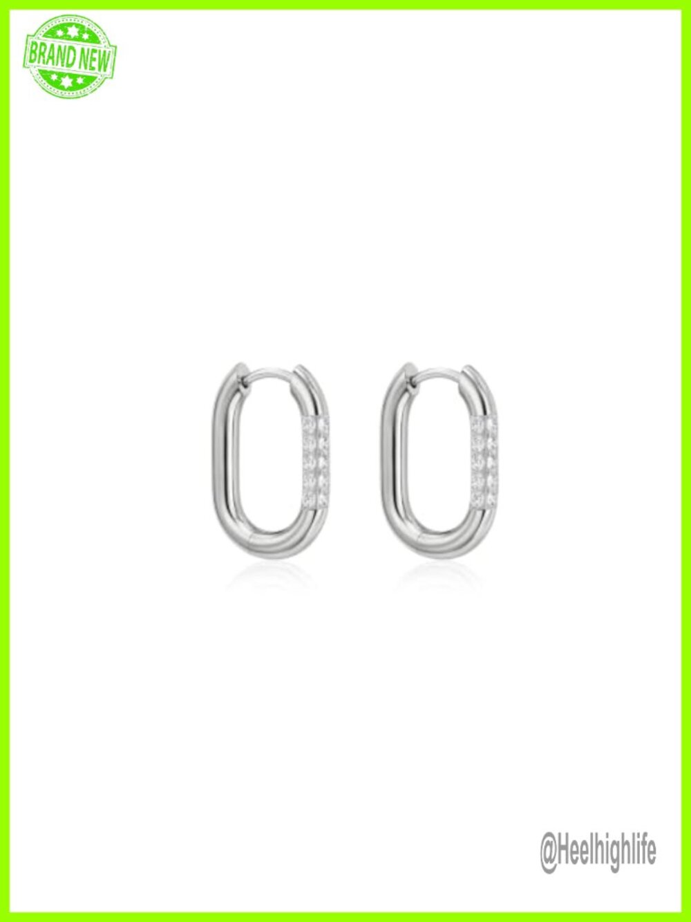Titanium Hoop Earrings for Women Hypoallergenic U-Shaped Huggie Earrings